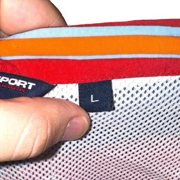 90s Polo Ralph Lauren Sport Colorblock  Swim Trunks Size L - Picture 7 of 12